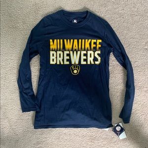 Milwaukee Brewers Logo Long Sleeve Shirt